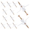 thumbnail image 1 of Drywall Anchor Kit with Screws - 100 Pcs Drywall and Hollow-Wall Anchor Assortment Kit, Self-Drilling Hollow Wall Anchor, Nylon - Plastic Wall Anchor Hooks and Hollow-Door Toggle Anchor (White), 1 of 5