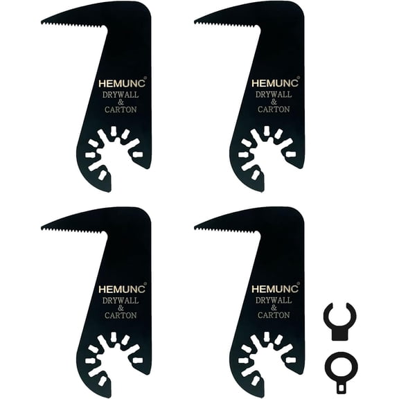 Drywall Blade for Oscillating Tool 4 Pack, Oscillating Saw Blades Fit , , Multimaster, , , , , ,, Ridgid Multitool