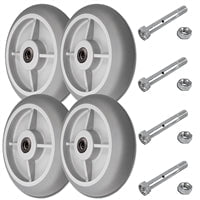 Drywall Cart & Sheet Rock Dolly Wheel Set of 4 | Non-Marking TPR Wheels | 2,800 lbs Capacity per set of 4 | Made in the USA