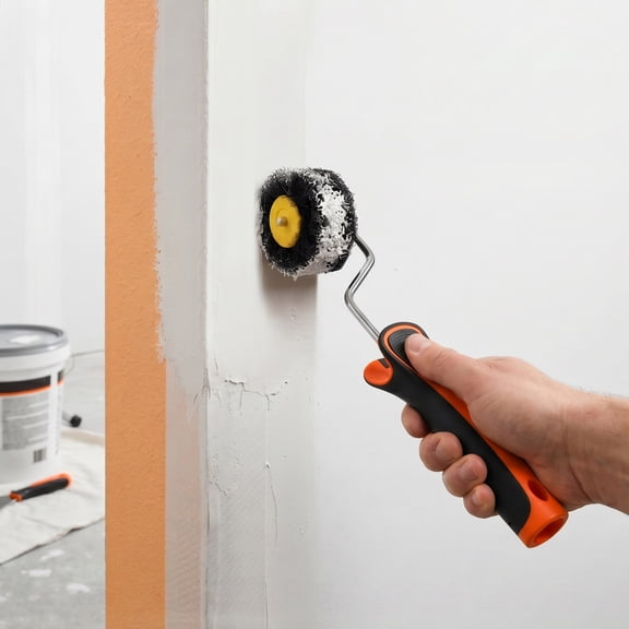Drywall Compound Roller Kit Including 3 Shed Resistant Drywall Corner Roller Cover and a 2.2" Frame for Spreading Plaster and Joint Compound