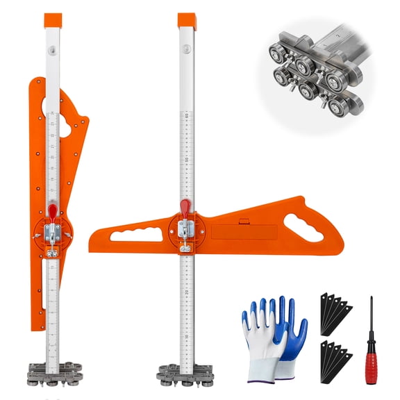 Drywall Cutting Tool with 23-Bearing System, Foldable Sheetrock Cutter, Dual-Handle Locking Design for 1/4-1/2in Drywall, Carry Bag