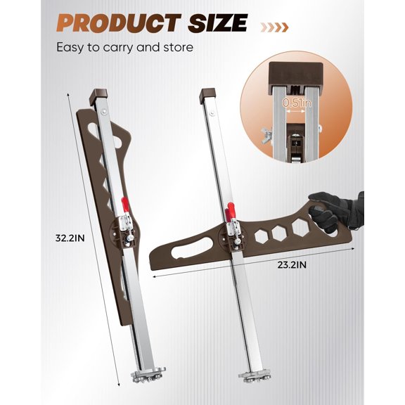 Drywall Cutting Tool Foldable: Drywall Cutter for Wall,Build,Decoration - Gypsum Board Cutting with 19 Wheels (gray)$$Tools & Hardware Other