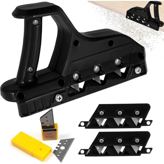 Drywall Cutting Tool, Plasterboard Angle Fast Cutter, Precise 45 60 Gypsum Board Chamferer With 10 Blades