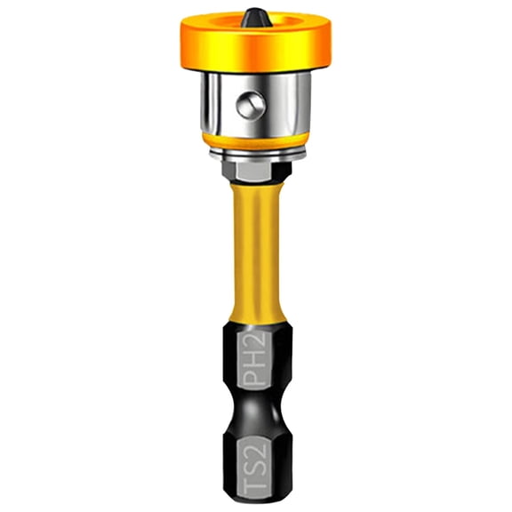 Drywall Drill Bit, Oimcto Robust Double Locking Feature for Secure Screw Holding,Adjustable Depth Control, Eccentricity Elimination,S2 Alloy with Thermal Hardening,1/4" Hex Quick-Change Shank, Yellow