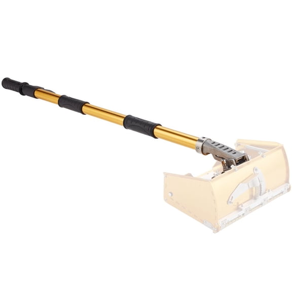 Drywall Flat Box Handle, 40''-64'', Anodized Aluminum Flat Finishing Extension Handle, 5-Section Length Adjustable, Non-slip Grip and 360 Painting for Plasterboard, Wallboard, Sheetrock