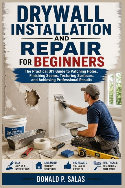 Drywall Installation and Repair for Beginners: The Practical DIY Guide to Patching Holes, Finishing Seams, Texturing Sur, (Paperback)
