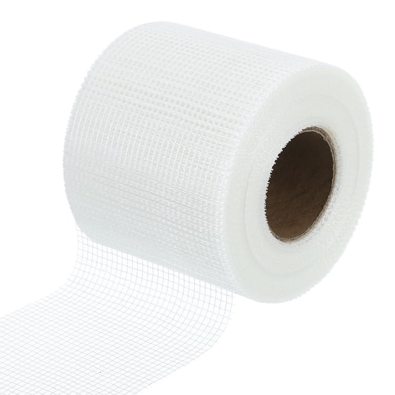 Uxcell Drywall Joint Tape 4" x 148Ft Self-Adhesive Fiberglass Cement Board Mesh Tape