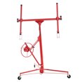 thumbnail image 1 of CQSXDA Drywall Lift Tool With Rolling Caster Wheels 11 Foot Heavy-Duty Jack Lifter For Construction Projects, 1 of 15