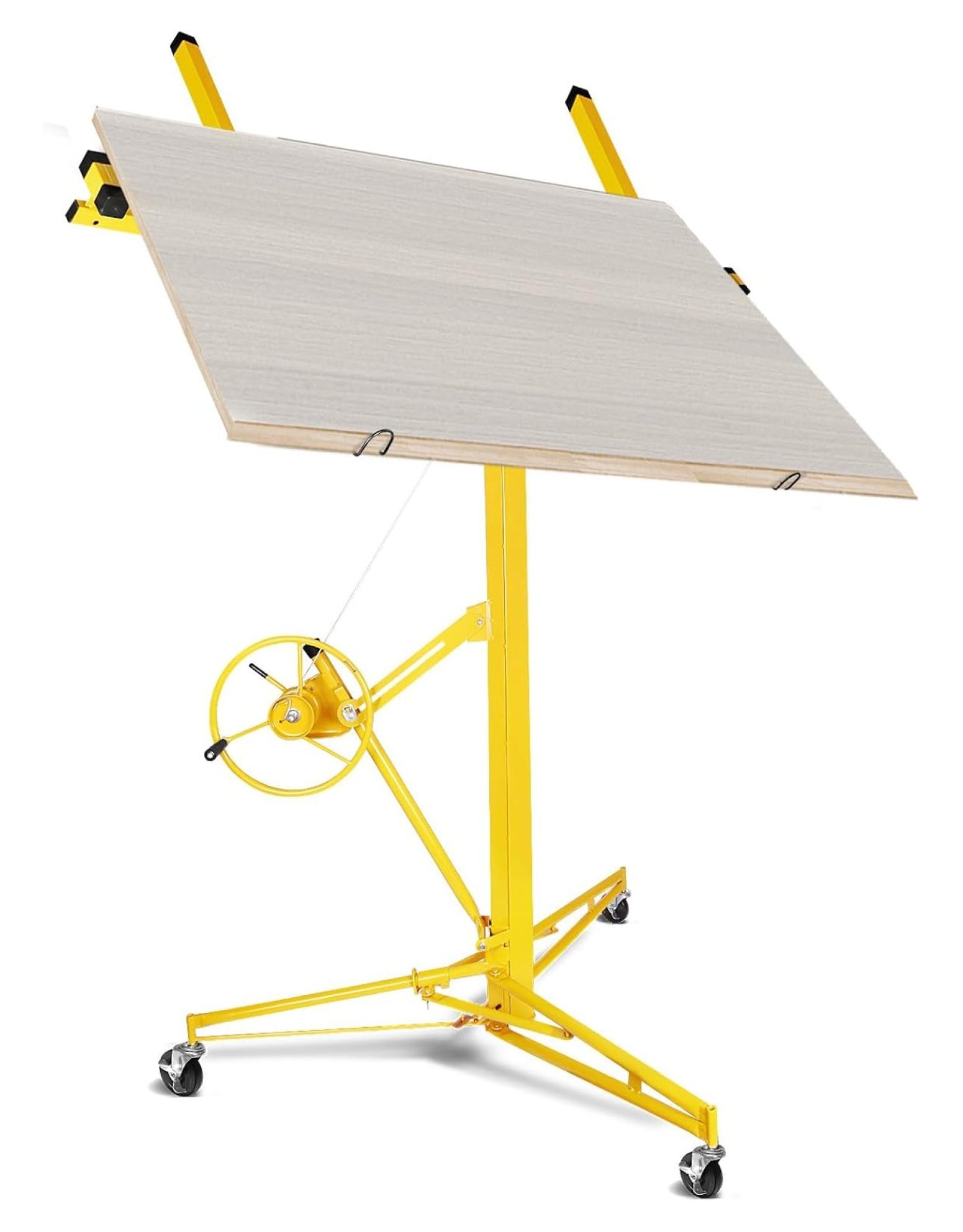 Drywall Lift 16FT, Drywall Jack Lift for Ceiling, 360° Adjustable Panel Hoist 150LBS Capacity