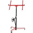 Drywall Lift Panel 11' Lift Drywall Panel Hoist Jack Lifter, Red Black