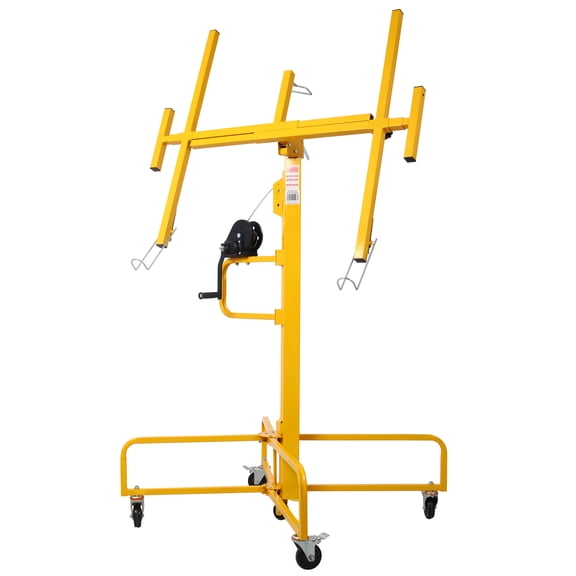 Drywall Lift Panel 13' Lift Drywall Panel Hoist Jack Lifter Jack Rolling Caster Wheel Sheetrock Drywall Lift Construction Tools,150-lb. Capacity, 4ft. x 16ft. Max. Sheet Size