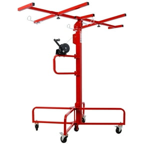 Drywall Lift Panel 13' Lift Drywall Panel Hoist Jack Lifter Jack Rolling Caster Wheel Sheetrock Drywall Lift Construction Tools,150-lb. Capacity, 4ft. x 16ft. Max. Sheet Size