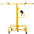 thumbnail image 1 of Drywall Lift Panel 13' Lift Drywall Panel Hoist Jack Lifter Jack Rolling Caster Wheel Sheetrock Drywall Lift Construction Tools,150-lb. Capacity, 4ft. x 16ft. Max. Sheet Size ,yellow,, 1 of 20