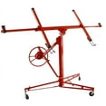 thumbnail image 1 of Drywall Lifter Panel Hoist Jack Lifter, Rolling Caster Lifter, Sheetrock Lift Drywall Lifts, Adjustable Telescopic Arm, 150LB Capacity Sheetrock Hoist Holder, 1 of 7