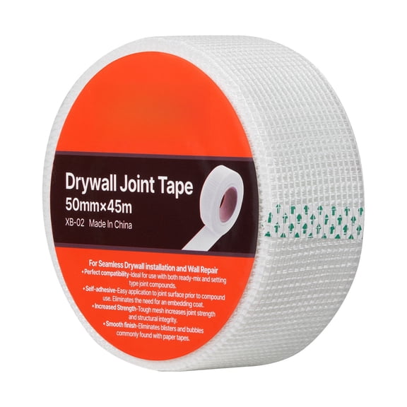 Drywall Mesh Tape, 1.97 inch x 147.64 ft Fiberglass Joint Tape - 36 Rolls Self-Adhesive Drywall Patch for Crack Repair, Sheetrock Ceiling Repair