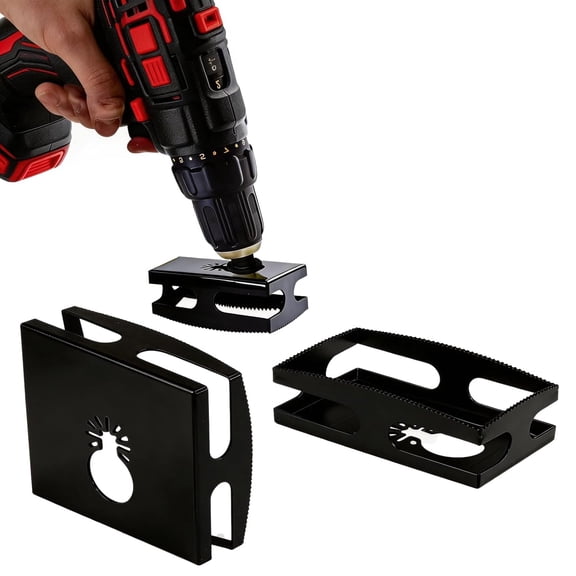 Drywall Outlet Cutter, Sheetrock Hole Saw Tool, 2-Pack Metal Drywall Cutting Tool for Electrical Outlet & Switch Box Cutouts, Professional Drywall Tools