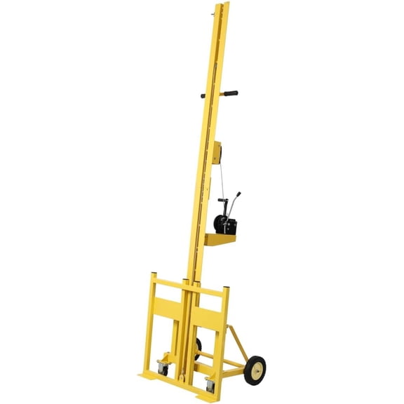 Drywall Panel Lift for Walls, 150 LBS Load Capacity Heavy Duty Drywall Lifter, Use for Drywall, OSB, Plywood, Insulation or Cement Board, Yellow