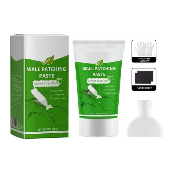 Drywall Patch Repair Kit with Scraper, Wall Spackle Repair Paste, Wall Mending Agent Quick and Easy Solution to Fill The Holes for Home Wall, Plaster Dent Repair and Wood Scratch Repair