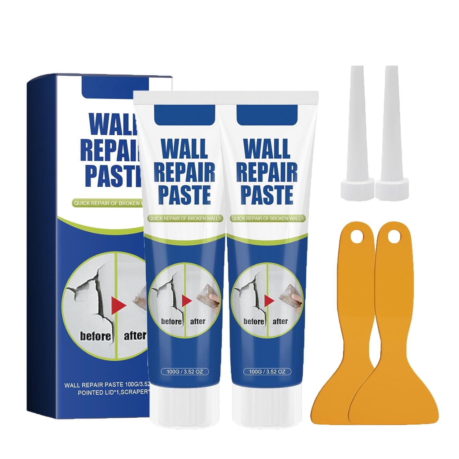 Pathc Wall Drywall Patch Repair Kit,Wall Mending Agent,Plaster Repair Kits,Walls ...