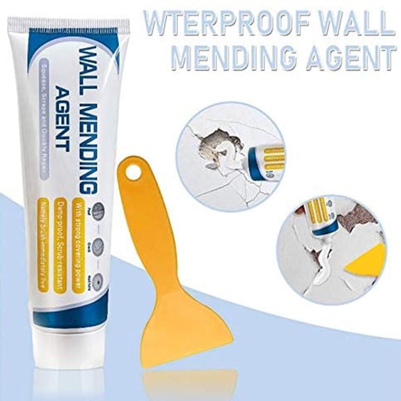 Drywall Patch Repair Kit: Wall Mending Agent for Holes & Cracks Wall Repair Paste for Nail Holes Dents & Small Damage (1 pcs)