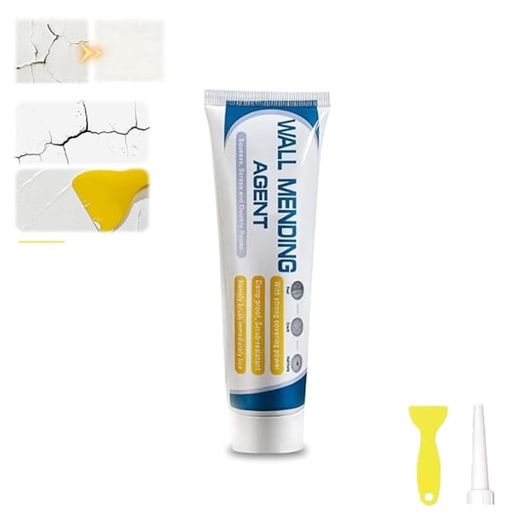 Drywall Patch Repair Kit,Wall Repair Paste Kit,Spackle Wall Mending Agent Repair Paste Set,Paint Patch for Wall,Waterproof & Damp-Proof, Easy Application for Home Maintenance (2Set)