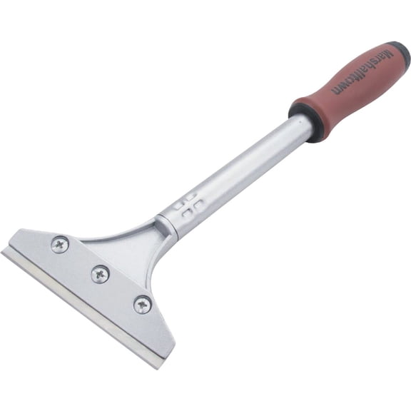 MARSHALLTOWN Drywall Plaster Scraper Softgrip - Razor Blade - 4" x 12"  Residential Use, Standard Application