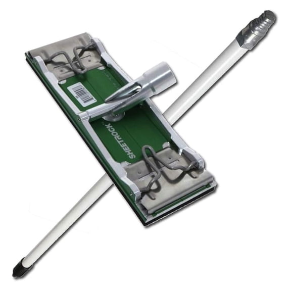 Drywall Pole Sander Head with Handle - No-Flip Design - USG Tools 340900 - Lightweight Aluminum - Professional Sanding Tool