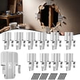 thumbnail image 1 of Drywall Repair Clips Kit with Screws,Stainless Steel Wall Patch Fasteners for 1/2" and 5/8" Panels,10/20/40/60PCS Sheetrock Hole Repair Patch Fasteners,for Hole Repair & DIY Home Improvement (10pc), 1 of 8