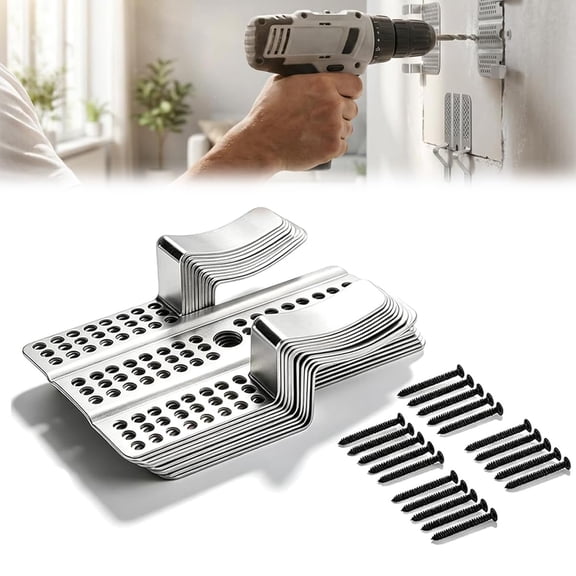 Drywall Repair Clips Kit with Screws – Stainless Steel Fasteners for 1/2 and 5/8 Inch Sheetrock, Heavy Duty Hole Fixing Clips for Easy Wall Repair
