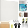thumbnail image 1 of Drywall Repair Kit with 12"x12" Dry Wall Repair Panel, 33-in-One Drywall Patch Kit Wall Patch Repair Kit with Spackle, Mesh Tape, Putty Knives & Sanding Block for Wall Surface Ceiling Large Hole Fill, 1 of 7