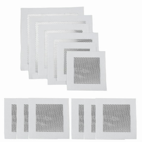 Drywall Repair Kit 12Pcs Aluminum Wall Patch Kit, 4/6/8 Inch Fiber Mesh, Dry Hole Metal