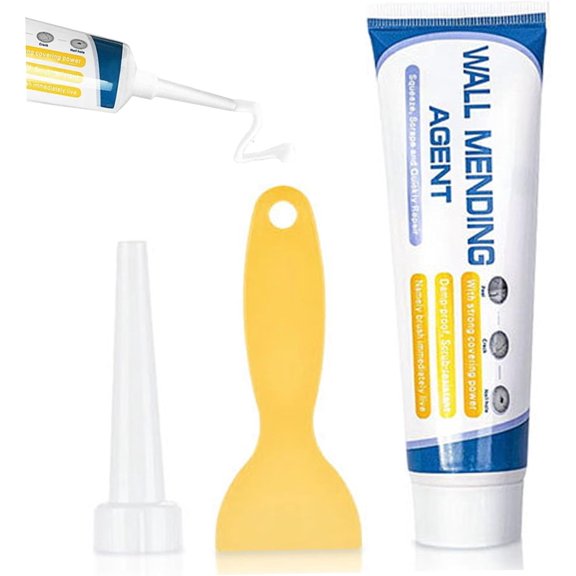 Drywall Repair Kit, All-in-One Spackle Wall Repair with Scraper, Quick Dry Waterproof Patch, for Interior Holes, Cracks, Cabinets and Wardrobes.