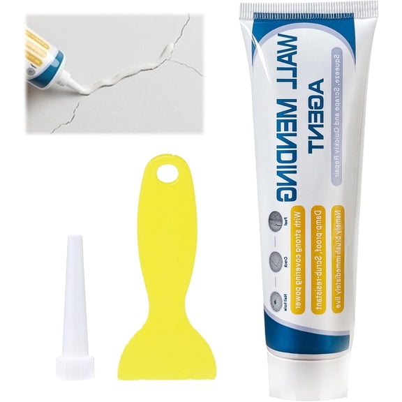 Drywall Repair Kit, All-in-One Wall Filler with Scraper for Holes & Cracks - Spackle Paste for Nail Holes, Dents, Quick DIY Home Improvement (1 Pack)DSF