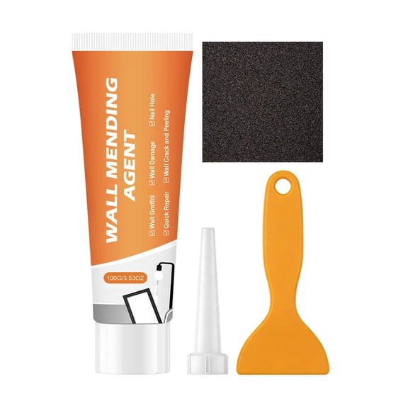Drywall Repair Kit, Efficient Drywall Patch Repair Kit with Scraper, Wall Patch Repair Kit, Wall Patching Agent, Simple Filling of Wall Holes & Efficient Crack Repair, Plaster Wall Repair, 1 Set