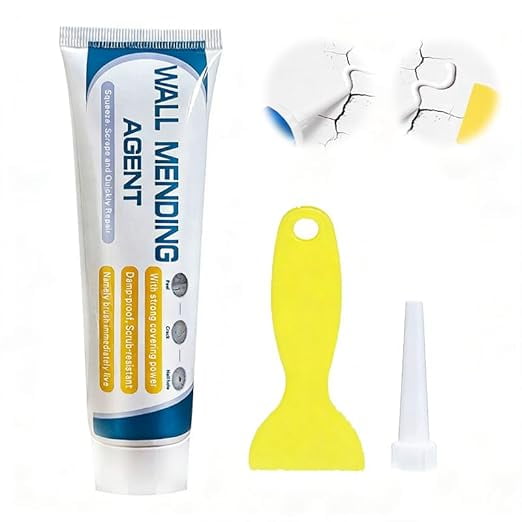 Drywall Repair Kit - Fast Drying Wall Mending Agent Paste Spackling Paste to Fix Nail Holes, Cracks & Damage, Ready to Paint, Easy Home Maintenance Solution