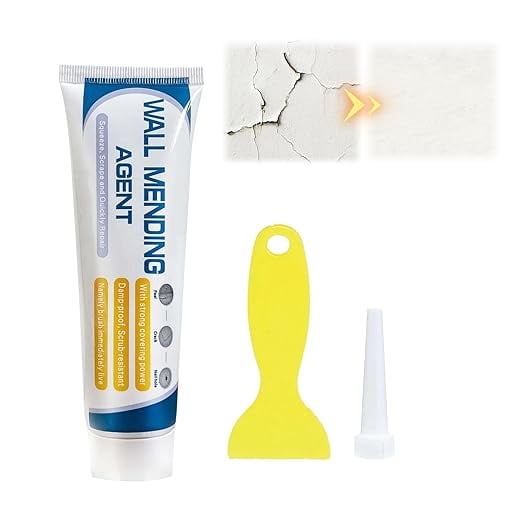 Drywall Repair Kit - Fast Drying Wall Mending Agent Paste Spackling Paste to Fix Nail Holes, Cracks & Damage, Ready to Paint, Easy Home Maintenance Solution