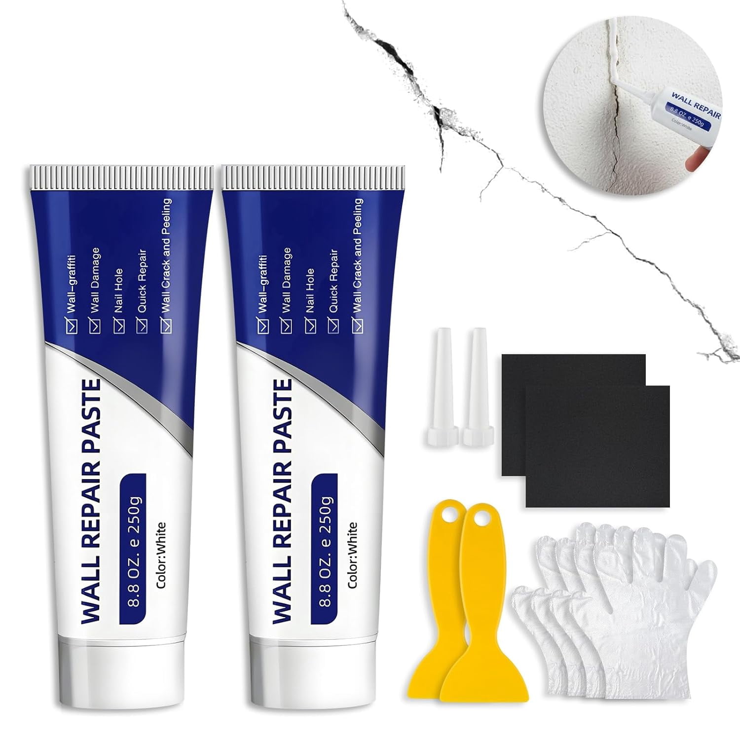 Drywall Repair Kit Set of 2 - Wall Mending Agent Patch Repair with ...