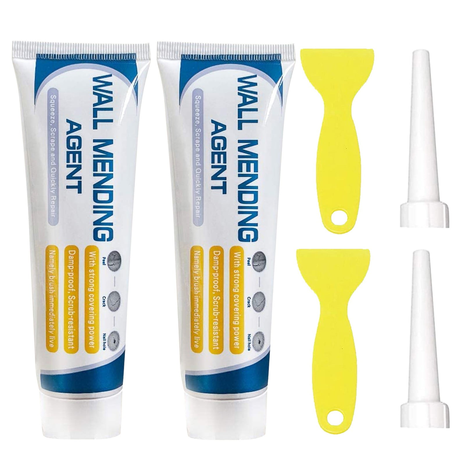 Drywall Repair Kit, Wall Spackle Repair Paste,Wall Repair Patch Kit with Drywall Patch, Plaste Wall Hole Filler Putty for Filling Walls, Screw, Nail Hole, Wall Mending Agent