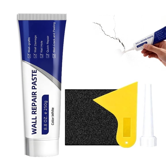 Drywall Repair Kit, Waterproof Wall Repair Paste with Scraper, Wall Mending Agent, Hole Filler Putty for Cracks, Dents & Graffiti Repair