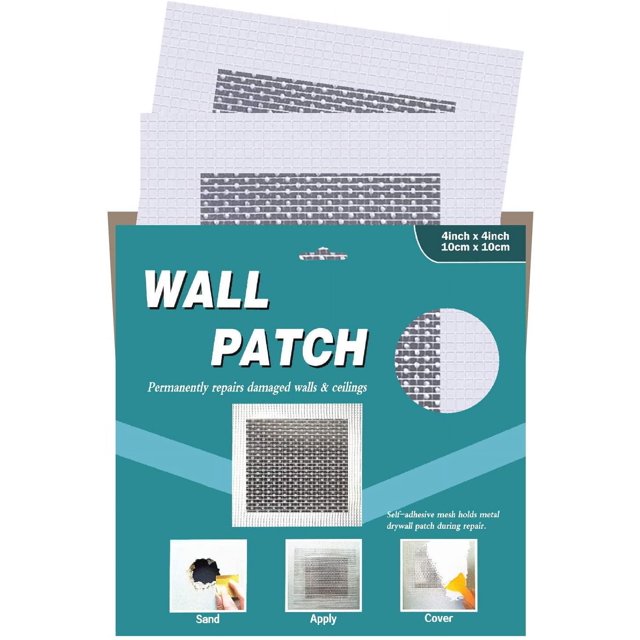 Drywall Repair Patch, Self Adhesive Fiberglass Wall Repair Patch Kit, 4x4 Heavy Duty Dry Wall
