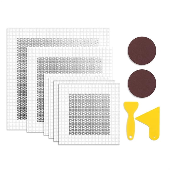 Drywall Repairs Kit, 6 Pieces Wall Patch Kits, 4/6/8 Inch Dry Wall Hole Repair Patch Metal Patch, Extended Self-Adhesive