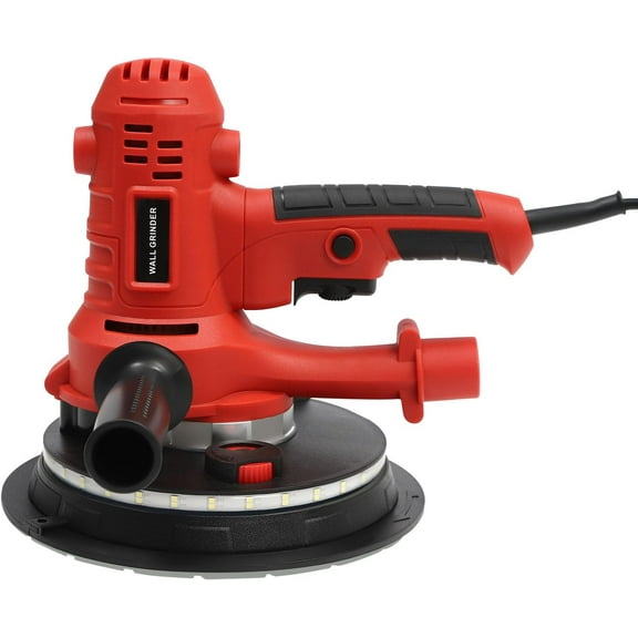Drywall Sander 1200W Portable Drywall Sander Electric Polisher Kit with Dust Collection Bag and 6 Sandpaper Sheet for Various Walls (Adjustable Speed)