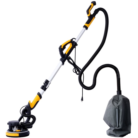 Drywall Sander, 780W Electric Drywall Sander with Vacuum Dust Collection 6.5A Motor Dustless Floor Sander with Variable Speed 900-1800RPM, LED Light, Extendable & Foldable Handle,,