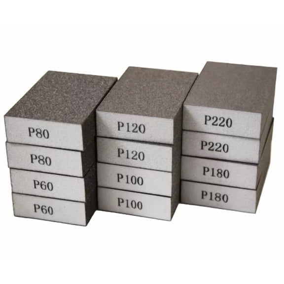 Drywall Sanding Sponge Set Hand Sander Block Pads Wet Dry Sand Paper 60-220 Grit