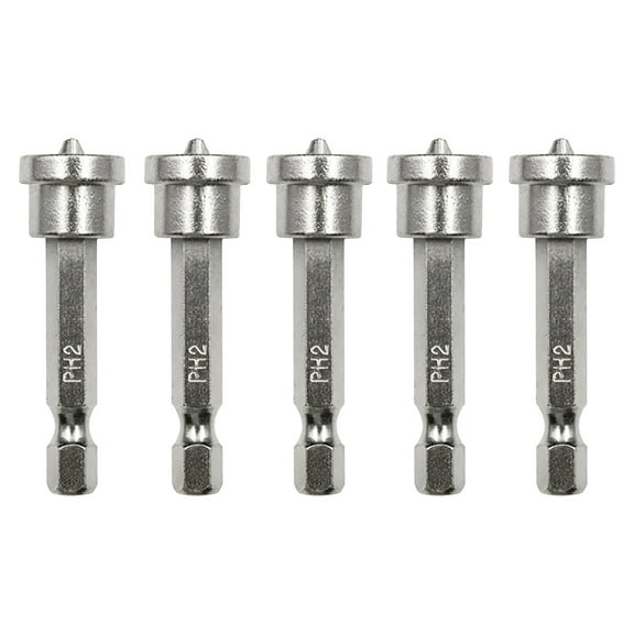 Drywall Screw Bit Setter Dimpler PH2 Magnetic Bit Holder for Plasterboard (5pcs)