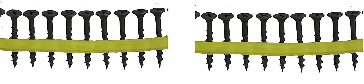 Quik Drive Drywall Screws 1 1/4-Inch Bugle Head, Sharp Point with Gray Phosphate Coating Tw k — Construction & DIY Use, Standard Hardware Spec