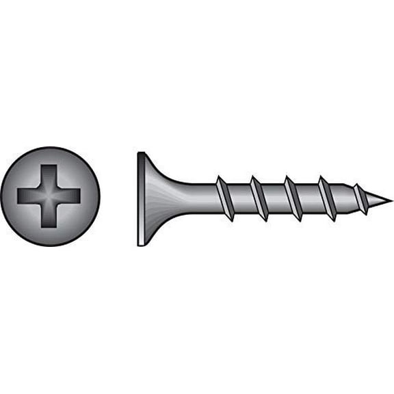 Drywall Screws, Phillips Bugle Head, Coarse Thread, Hardened Steel, #8 x 3-In., 100-Pk.