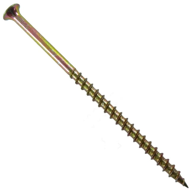 Drywall Screws Yellow ZINC 10 X 4" Bulk (1,000 Screws) COARSE Thread