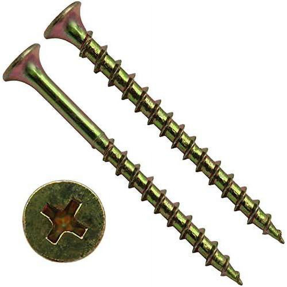 Drywall Screws Yellow ZINC 7 X 2" (5 Pounds APX. 408 Screws) COARSE