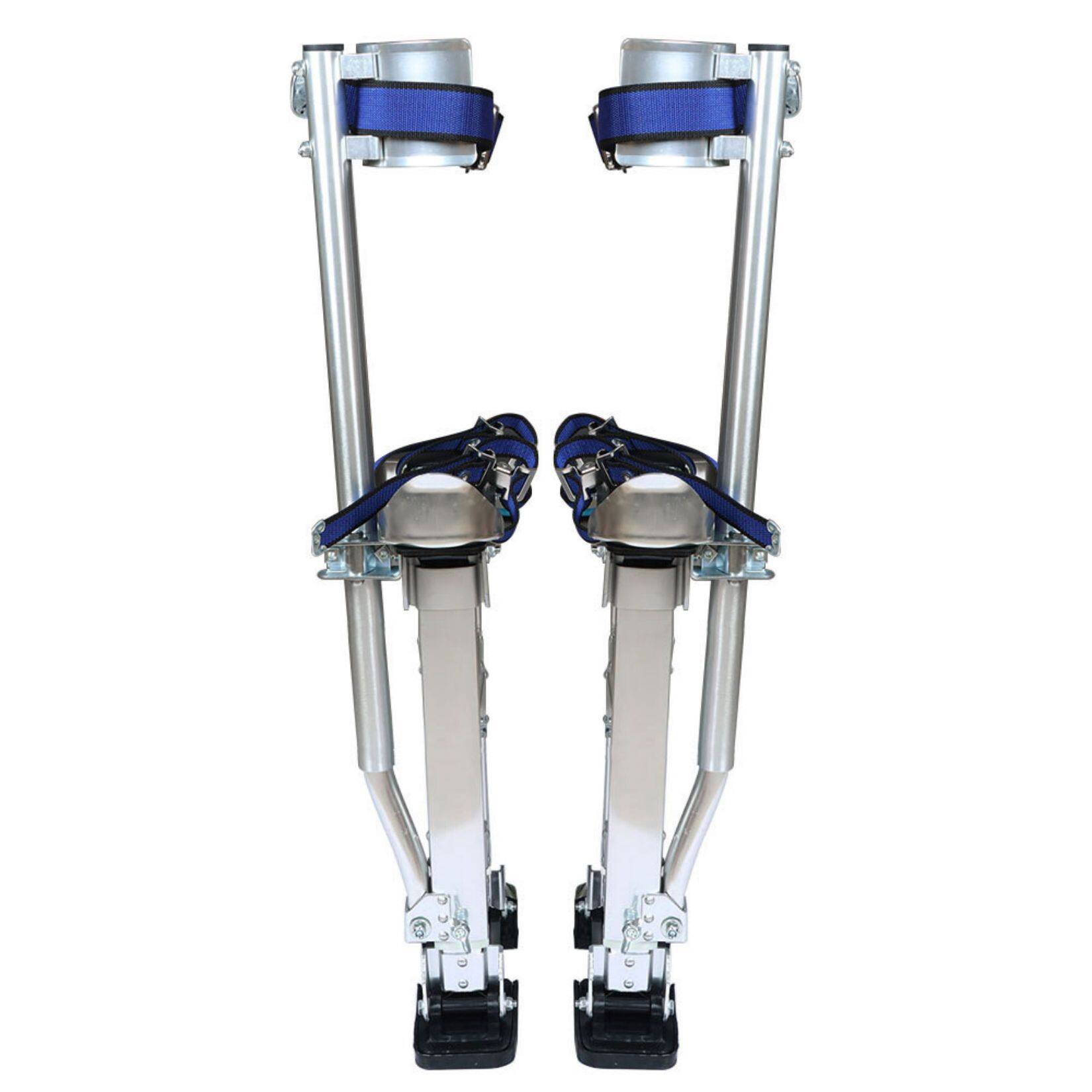 Drywall Stilts 2440 inch Grade Adjustable Auminum Tool Stilt Silver